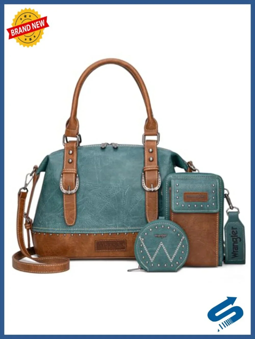 3-Piece Doctor Bag Set with Cell Phone Bag and Coin Purse